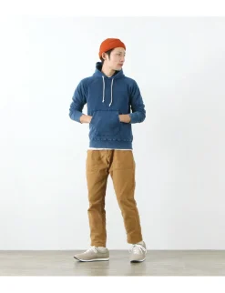 GOOD ON / GOBW1203 IS Indigo Raglan Pullover Hooded Sweatshirt