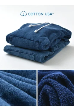 GOOD ON / GOBW1203 IS Indigo Raglan Pullover Hooded Sweatshirt