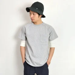GOOD ON / GOST1101 Raglan heavy pocket T-shirt short sleeve