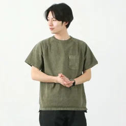 GOOD ON / GOST1101 Raglan heavy pocket T-shirt short sleeve