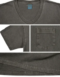 GOOD ON / GOST1408 Short sleeve V-neck pocket T-shirt