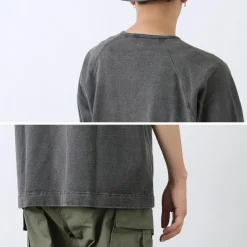 GOOD ON / Half Sleeve Heavy Retro Henry Neck T-Shirt