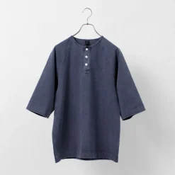 GOOD ON / Half Sleeve Heavy Retro Henry Neck T-Shirt