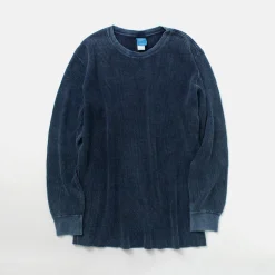GOOD ON / Indigo Long Sleeve Thermal T-Shirt
