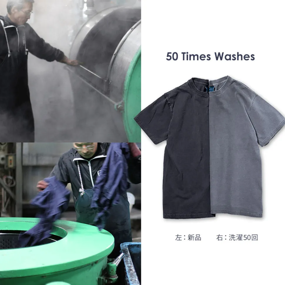 GOOD ON / Long Sleeve Henley Neck T-Shirt