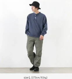 GOOD ON / L/S heavy henley T