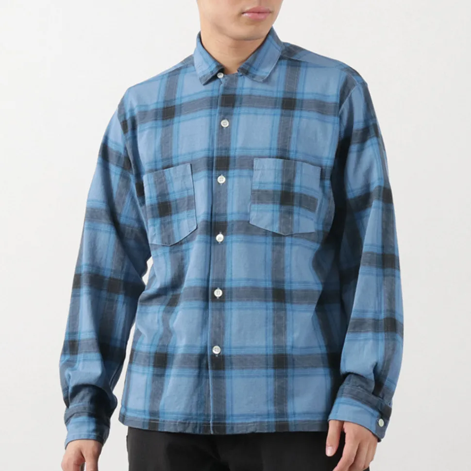 GOOD ON / Ombre Long Sleeve Open Shirt