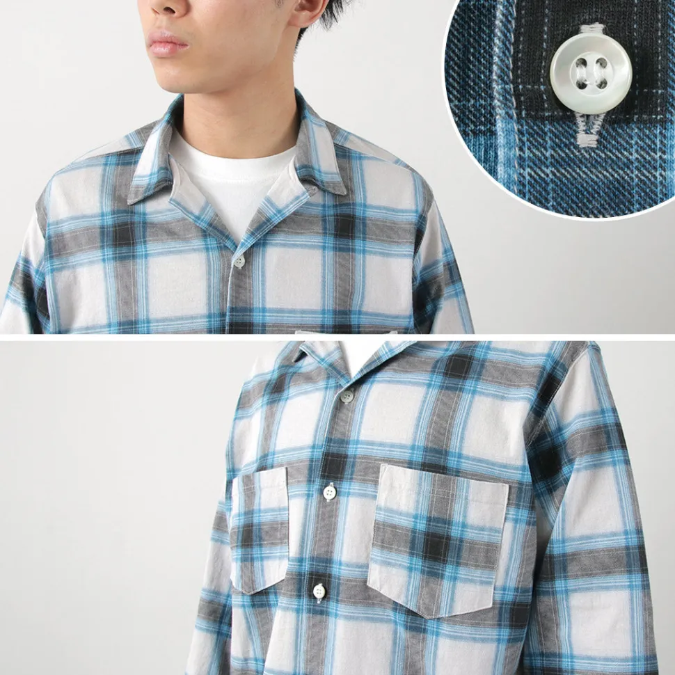 GOOD ON / Ombre Long Sleeve Open Shirt