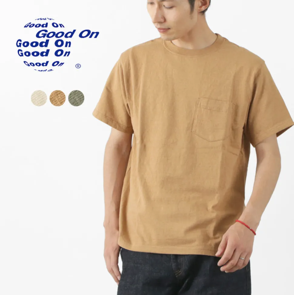 GOOD ON / organic short sleeve pocket T-shirt