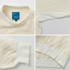 GOOD ON / Quilted Long Sleeve Raglan Crewneck Shirt Photoelectron