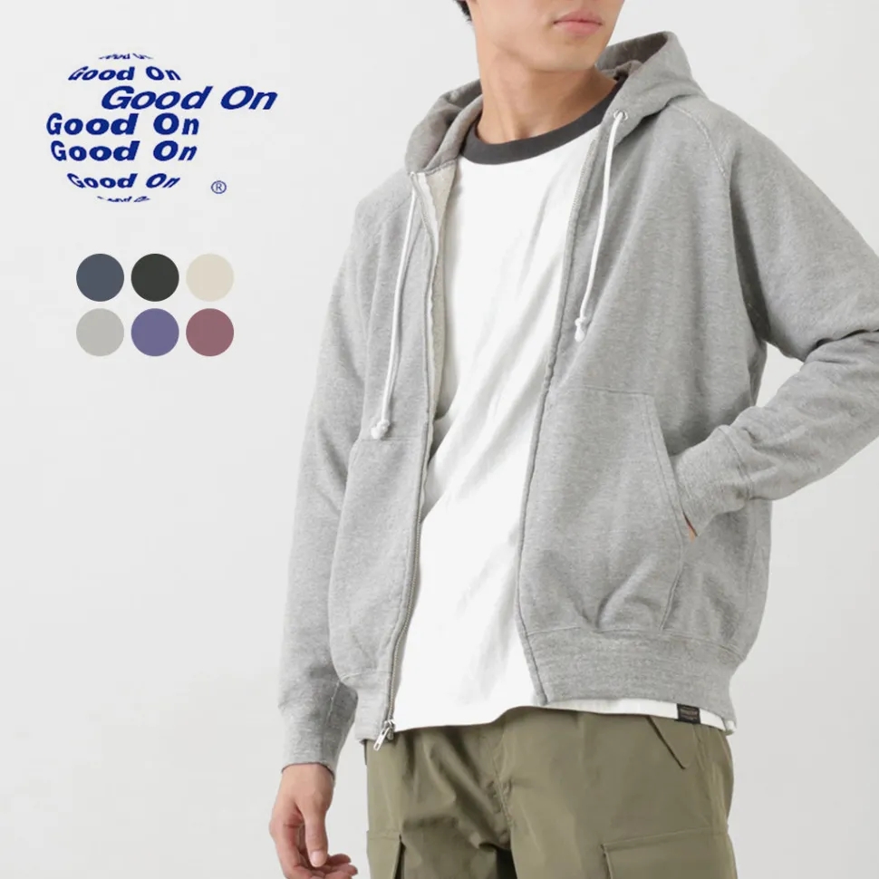 GOOD ON / Raglan Zip Hood Sweatshirt