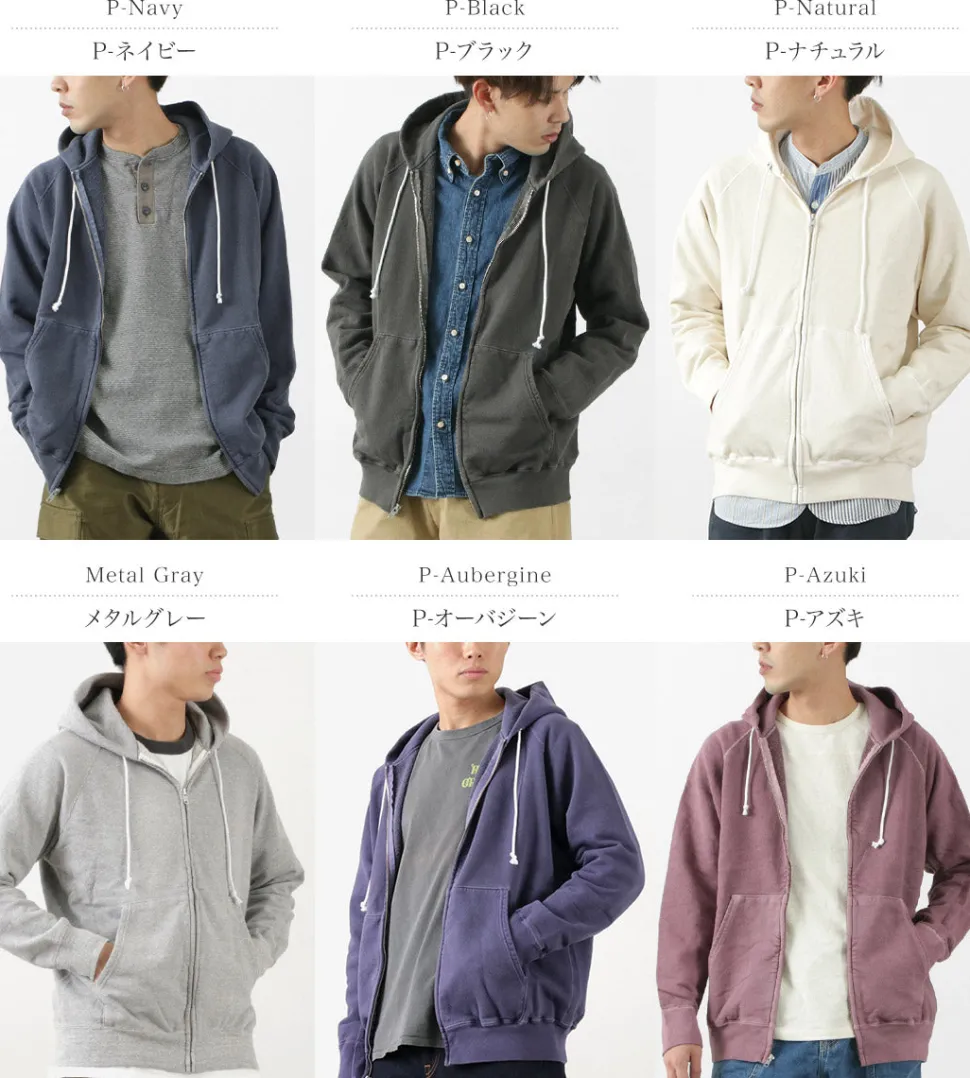 GOOD ON / Raglan Zip Hood Sweatshirt