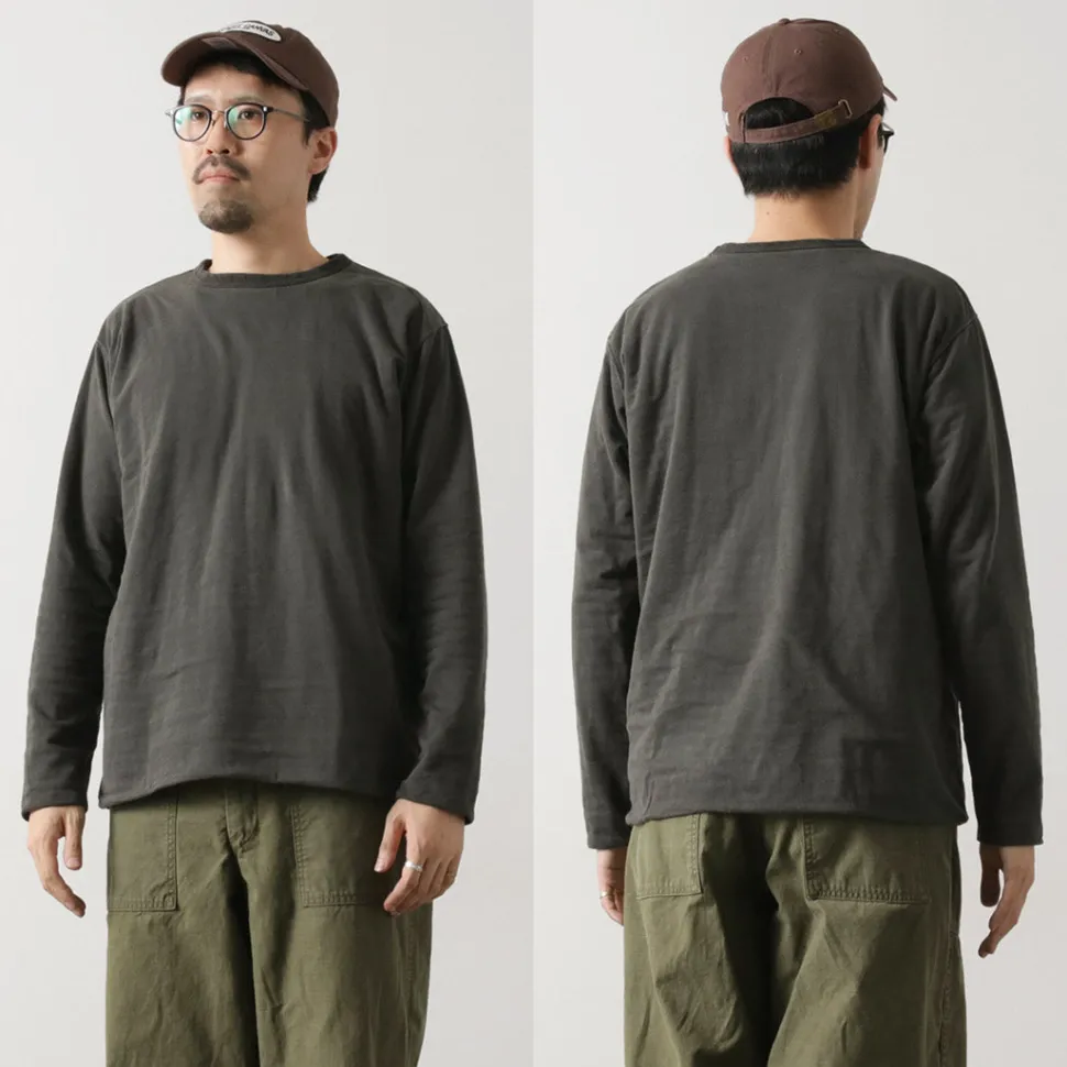 GOOD ON / Reversible Striped Long Sleeve Crew T-Shirt GOLT2407