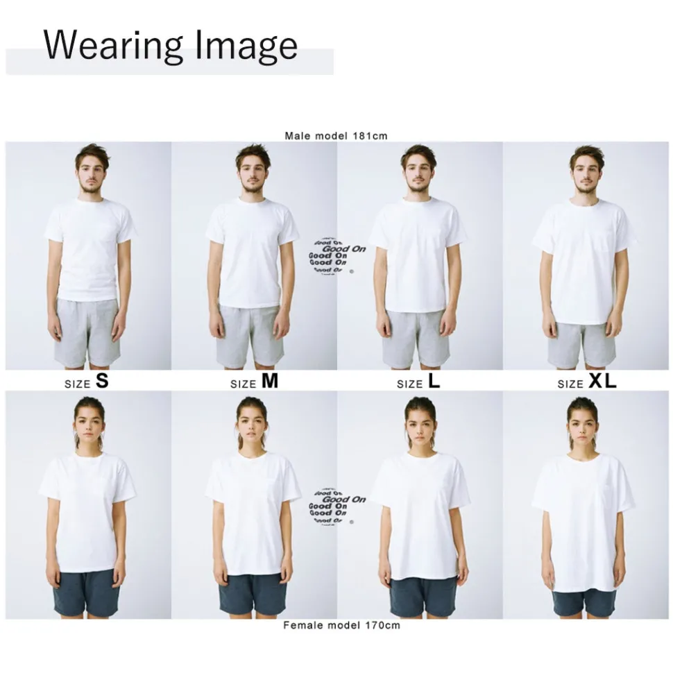 GOOD ON / Short sleeve henley neck T-shirt