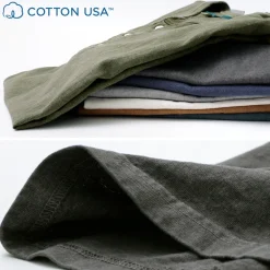 GOOD ON / Short sleeve henley neck T-shirt