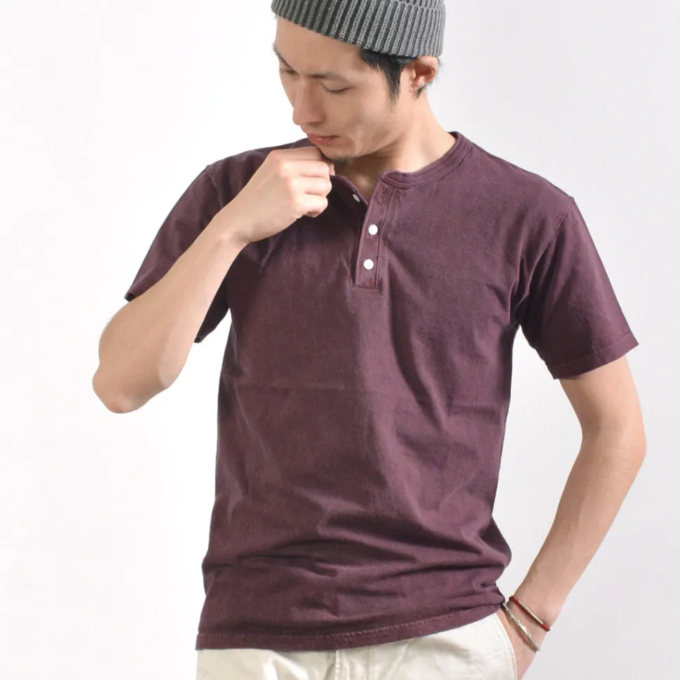 GOOD ON / Short sleeve henley neck T-shirt