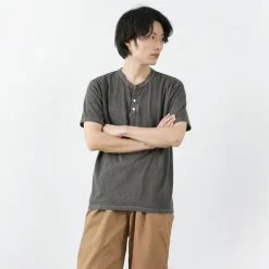 GOOD ON / Short sleeve henley neck T-shirt