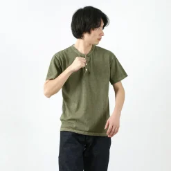 GOOD ON / Short sleeve henley neck T-shirt