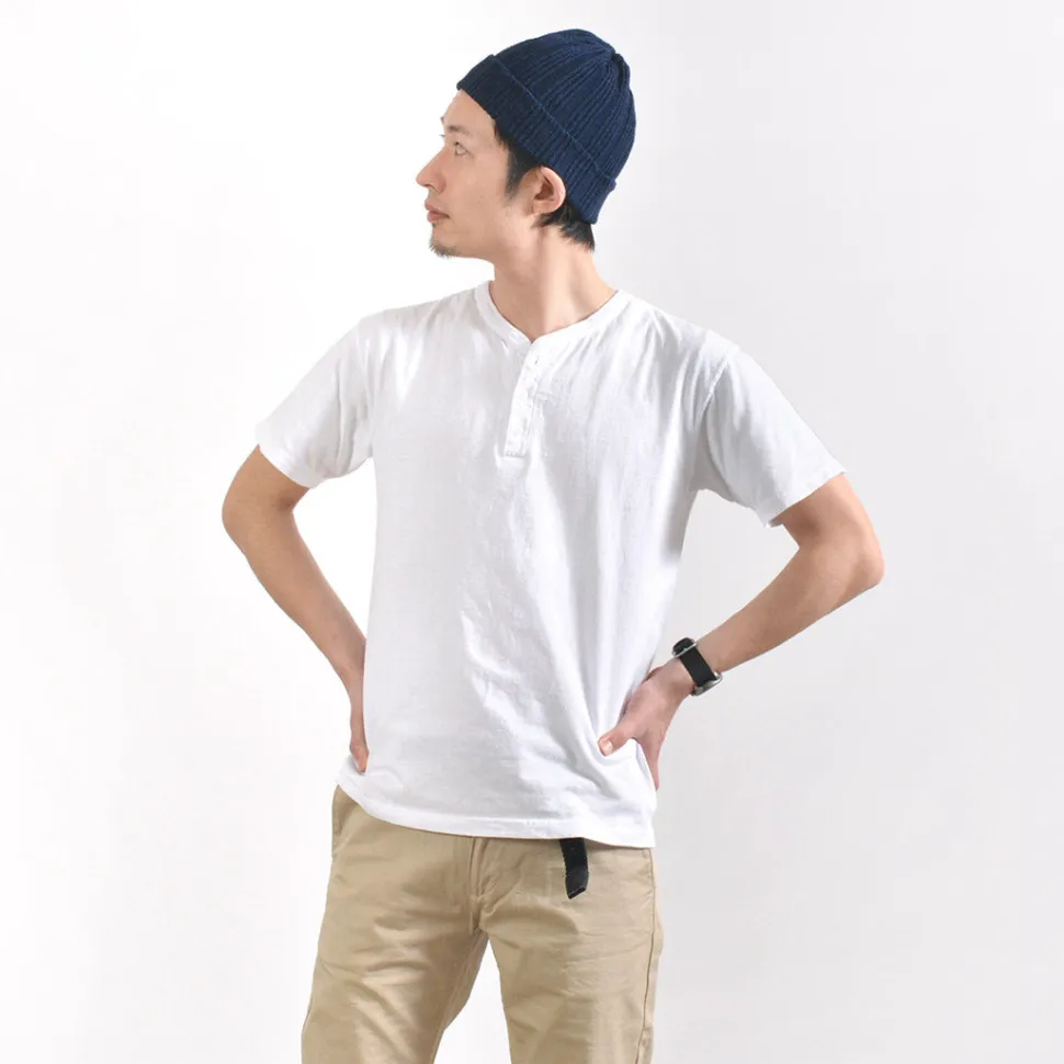 GOOD ON / Short sleeve henley neck T-shirt
