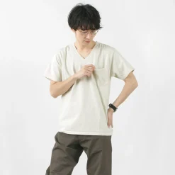 GOODWEAR / Coded short sleeve V-neck pocket T-shirt