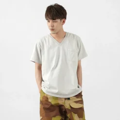 GOODWEAR / Coded short sleeve V-neck pocket T-shirt