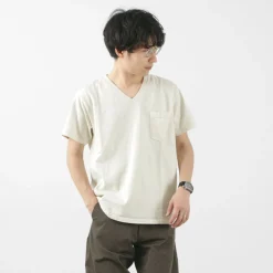 GOODWEAR / Coded short sleeve V-neck pocket T-shirt