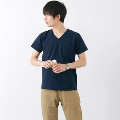 GOODWEAR / Coded short sleeve V-neck pocket T-shirt
