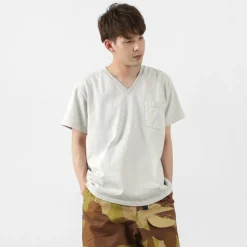 GOODWEAR / Coded short sleeve V-neck pocket T-shirt