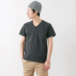 GOODWEAR / Coded short sleeve V-neck pocket T-shirt