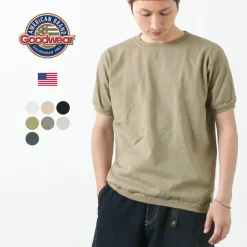 GOODWEAR / Crew Neck Short Sleeve T-Shirt Cuff and Hem Rib
