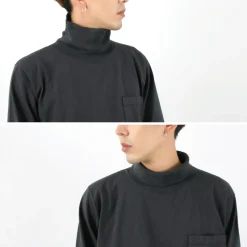 GOODWEAR / Long Sleeve Turtle Neck Pocket Tee