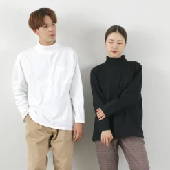 GOODWEAR / Long Sleeve Turtle Neck Pocket Tee