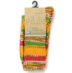 GRANGE CRAFT / Fair Isle Wool Socks