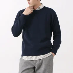 HARLEY OF SCOTLAND / Crew Neck Knit