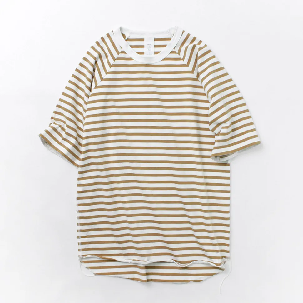 HAVE A GOOD DAY / Stripe Loose Short Sleeve T-Shirt