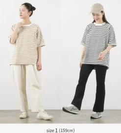 HAVE A GOOD DAY / Stripe Loose Short Sleeve T-Shirt