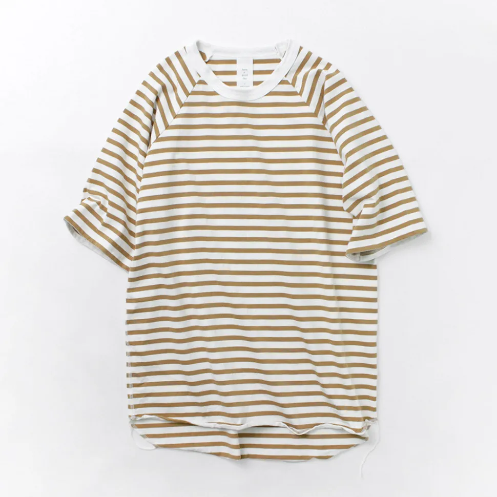 HAVE A GOOD DAY / Stripe Loose Short Sleeve T-Shirt