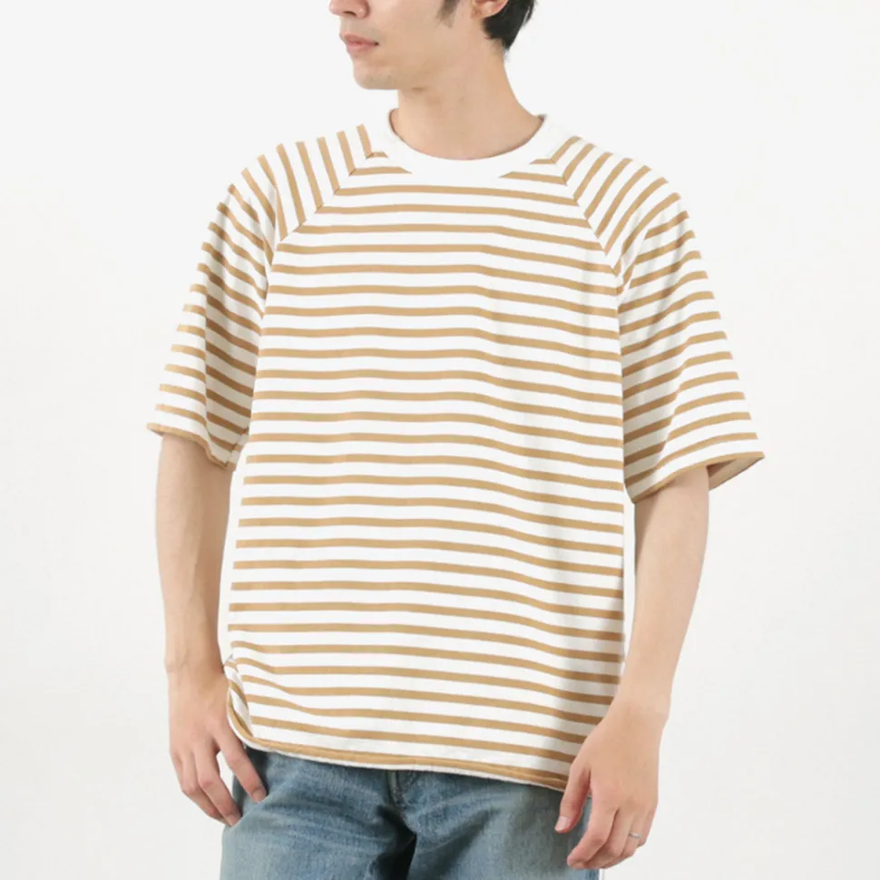 HAVE A GOOD DAY / Stripe Loose Short Sleeve T-Shirt