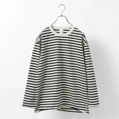 HAVE A GOOD DAY / Striped Loose Long Sleeve T-Shirt