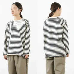 HAVE A GOOD DAY / Striped Loose Long Sleeve T-Shirt
