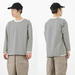 HAVE A GOOD DAY / Striped Loose Long Sleeve T-Shirt