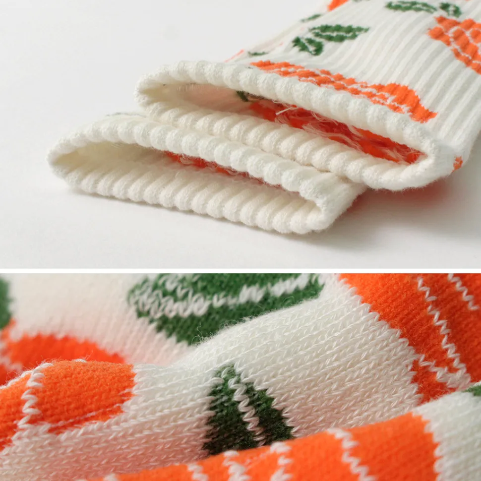 HAVE A GRATEFUL DAY / Crew Socks Flower