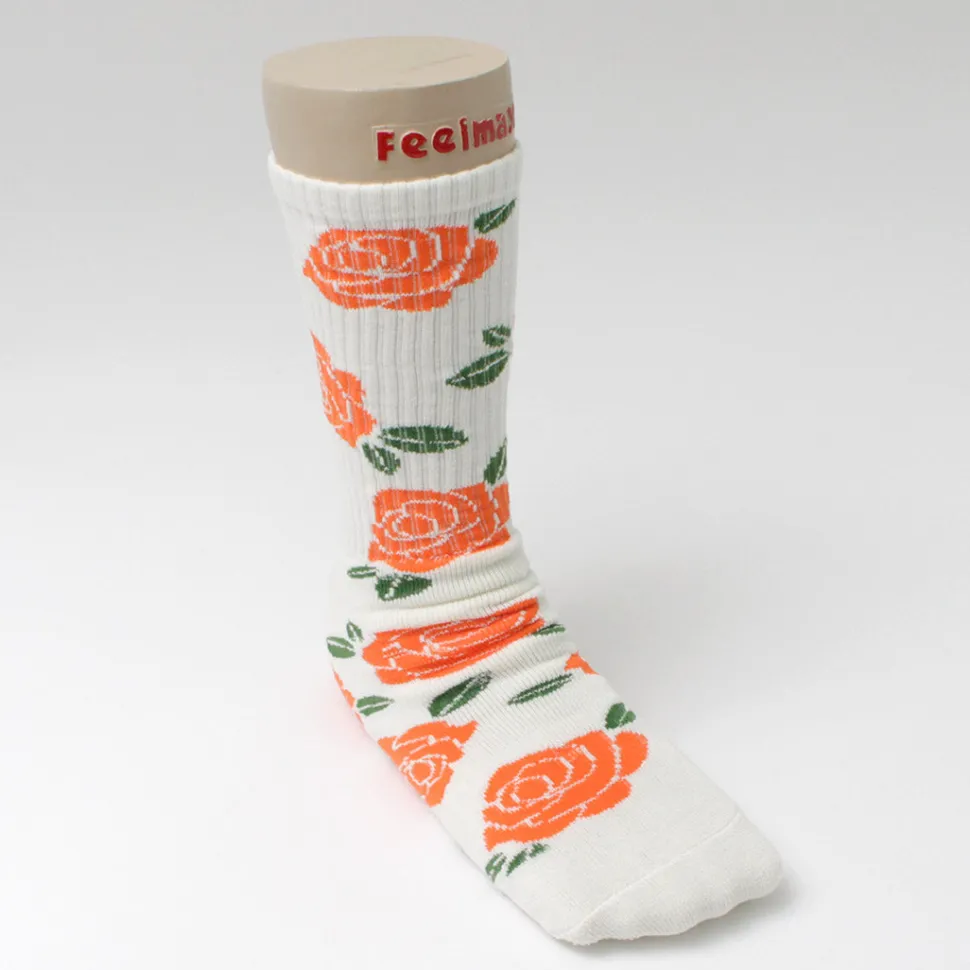 HAVE A GRATEFUL DAY / Crew Socks Flower