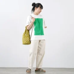 HAVE A GRATEFUL DAY / Retro damask fabric shoulder bag