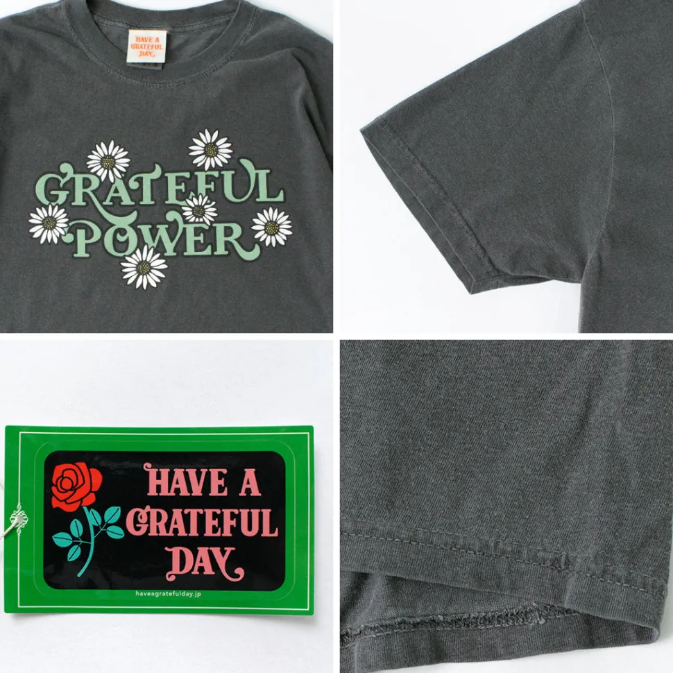 HAVE A GRATEFUL DAY / Short Sleeve T-Shirt -POWER#1