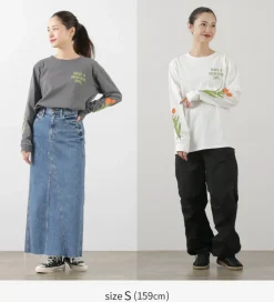 HAVE A GRATEFUL DAY / Tulip & Logo Long Sleeve T-shirt