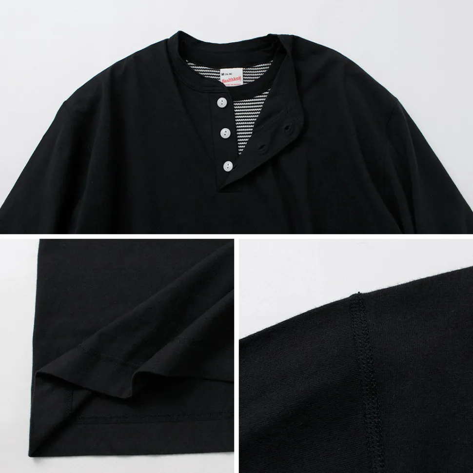 HEALTHKNIT / 2 Pack T-Shirt 7/10 Sleeve + Long Sleeve Waffle