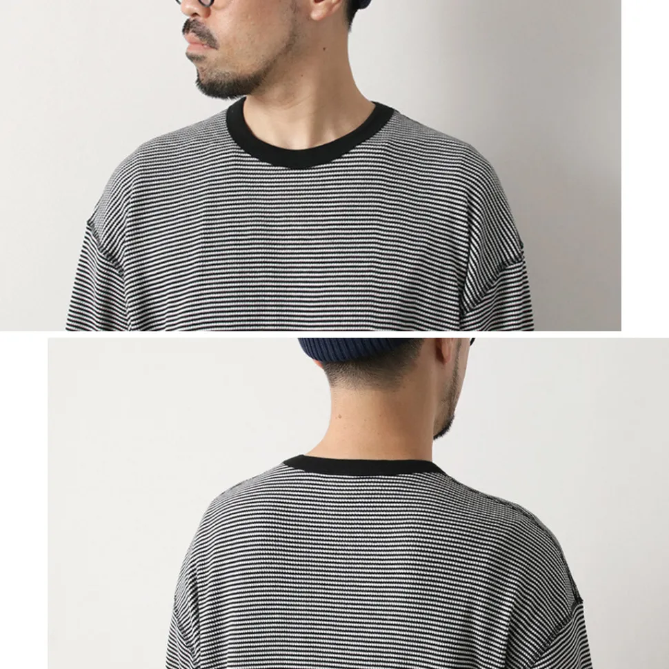 HEALTHKNIT / 2 Pack T-Shirt 7/10 Sleeve + Long Sleeve Waffle
