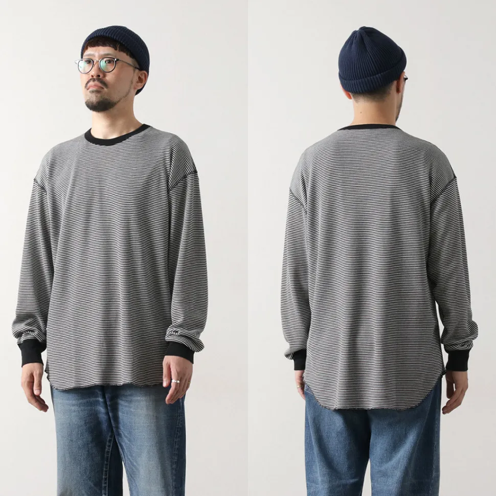 HEALTHKNIT / 2 Pack T-Shirt 7/10 Sleeve + Long Sleeve Waffle