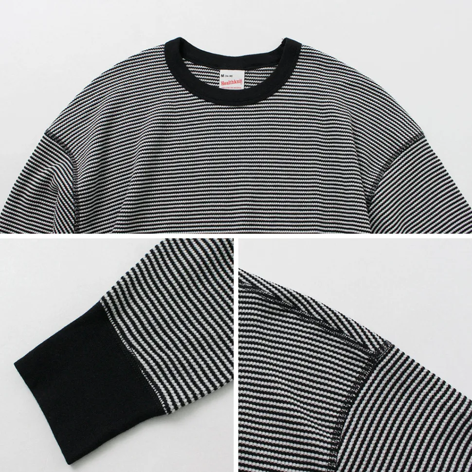 HEALTHKNIT / 2 Pack T-Shirt 7/10 Sleeve + Long Sleeve Waffle